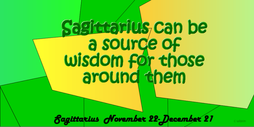 Sagittarius a source of wisdom